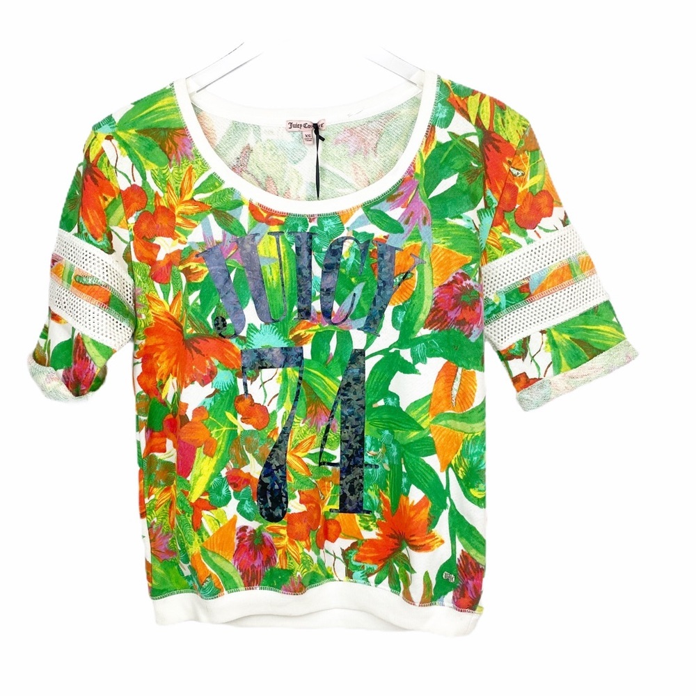 NWT Juicy Couture Tropical “74” Jersey XS